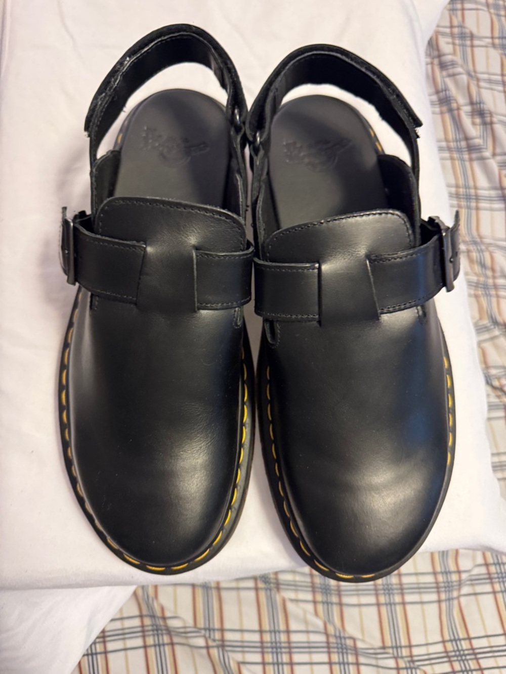 Dr. Martens Jorge II Men’s 12 Black Leather Slip-On Clog NWOT - Picture 2 of 7